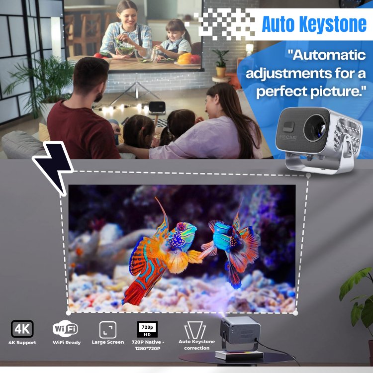 Focasi 310 Projector for Home HD Android - FOCASI