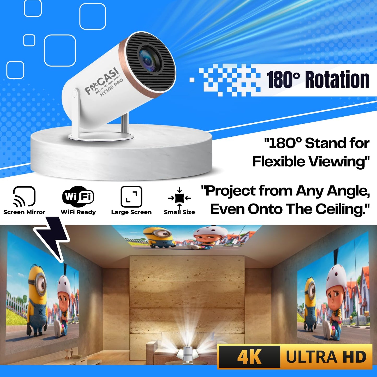 Projector for Home FOCASI300 PRO - FOCASI